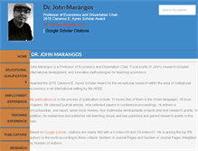 Tablet Screenshot of johnmarangos.eu